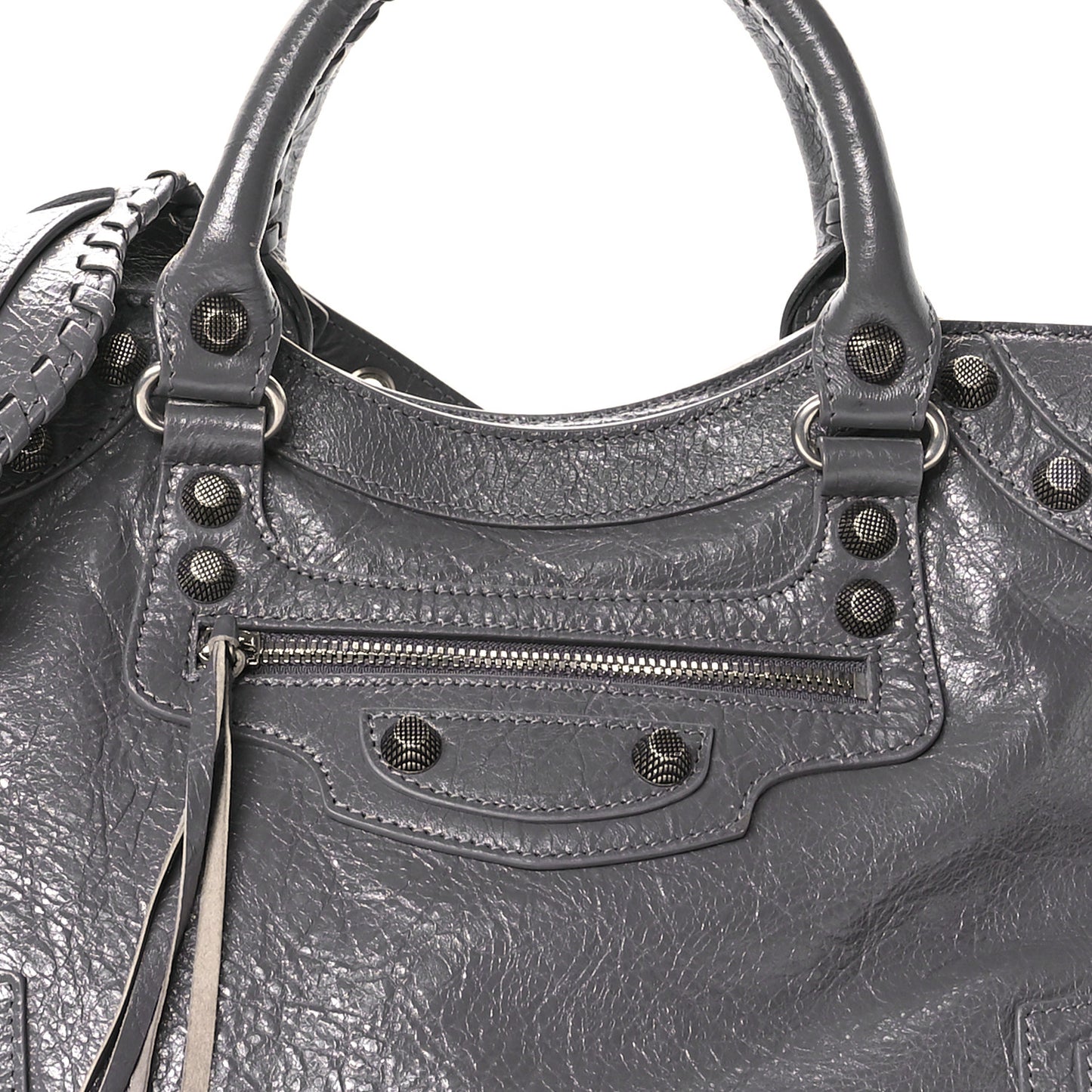 Agneau Arena Neo Cagole City Handbag Dark Grey