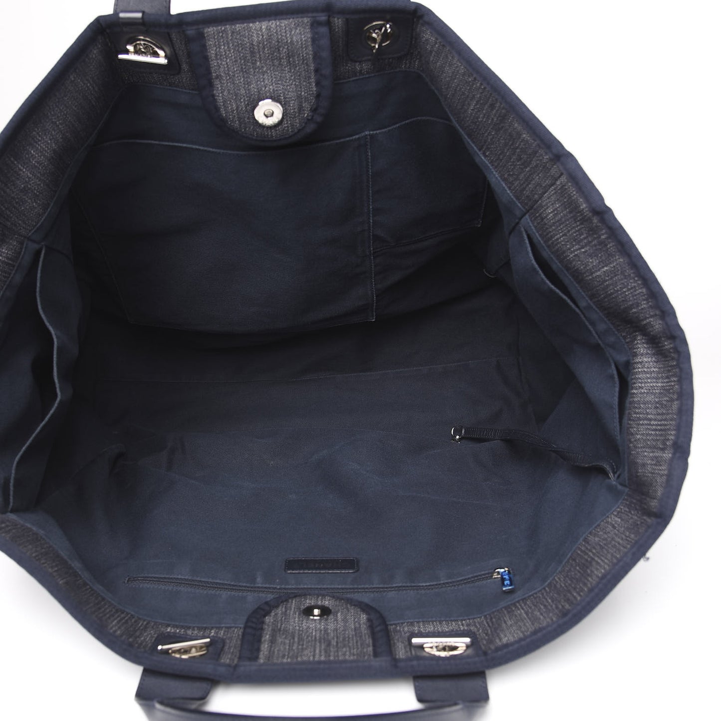Denim Extra Large Deauville Tote Dark Blue