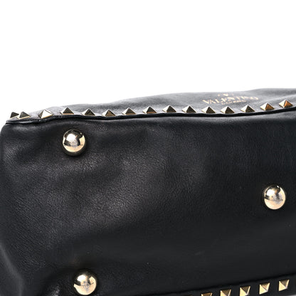 Valentino Garavani Vitello Medium Rockstud Tote Black 17 of 24