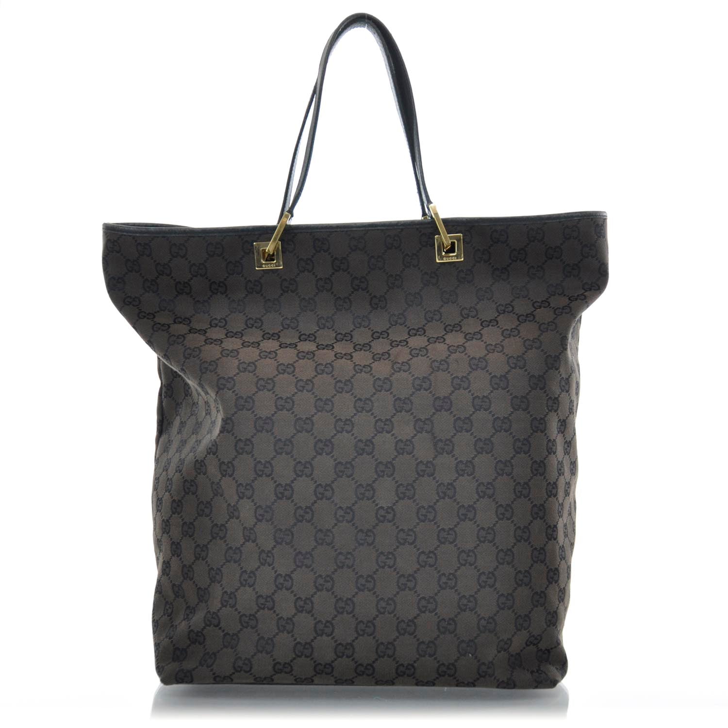 Gucci Nylon Monogram Tote Brown 1 of 8