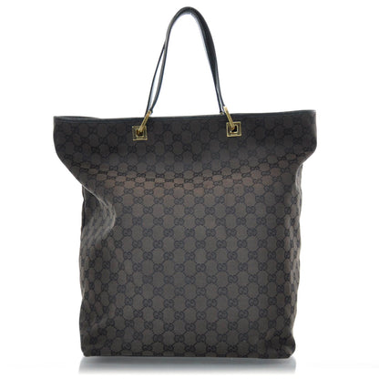 Gucci Nylon Monogram Tote Brown 1 of 8