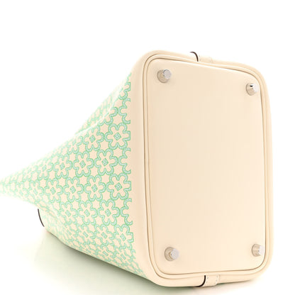 Hermes Swift Lucky Daisy Picotin Lock 18 PM Nata Vert 9 of 10