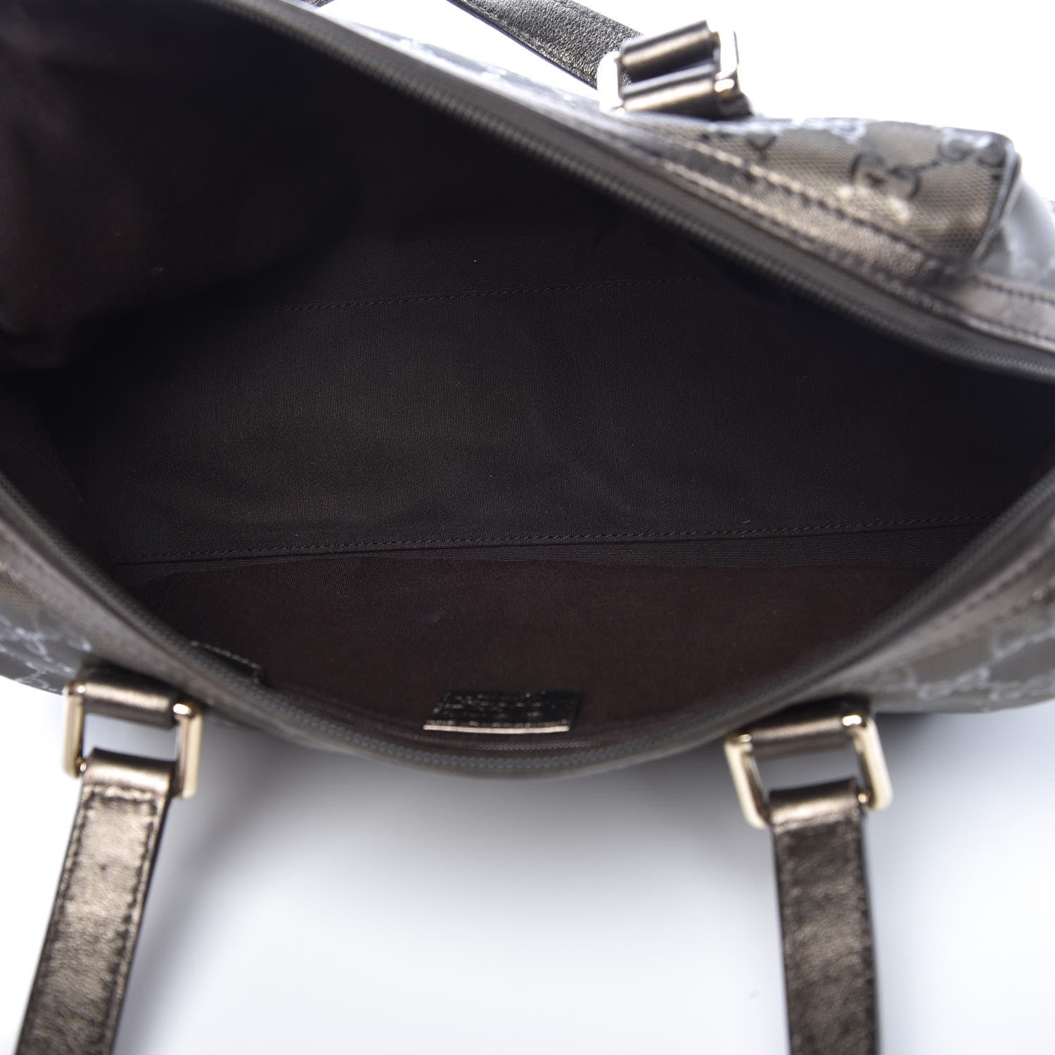 Gucci Imprime Monogram Small Boston Pewter 5 of 9