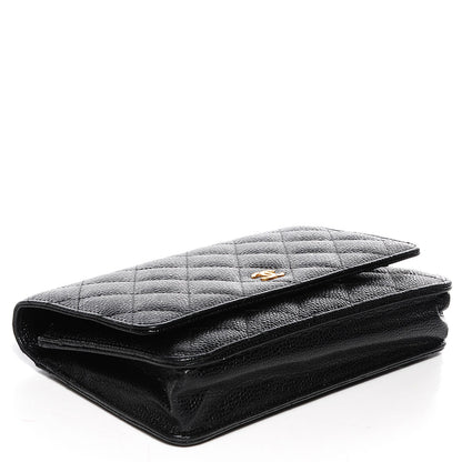Chanel Caviar Quilted Wallet On Chain WOC Black 4 of 9