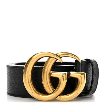 Gucci Textured Calfskin Double G 40mm Belt 85 34 Black 1 of 9