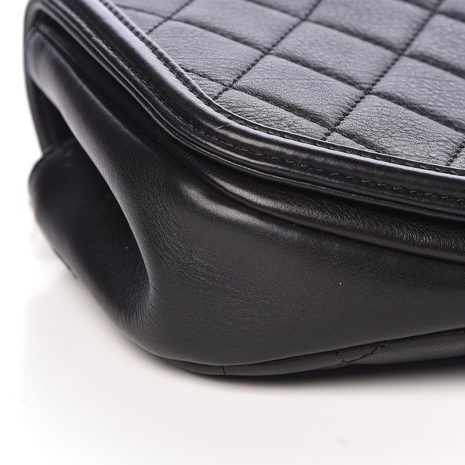 Chanel Calfskin Quilted Small Underline Flap Black 9 of 12