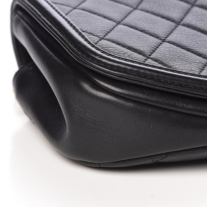 Chanel Calfskin Quilted Small Underline Flap Black 9 of 12