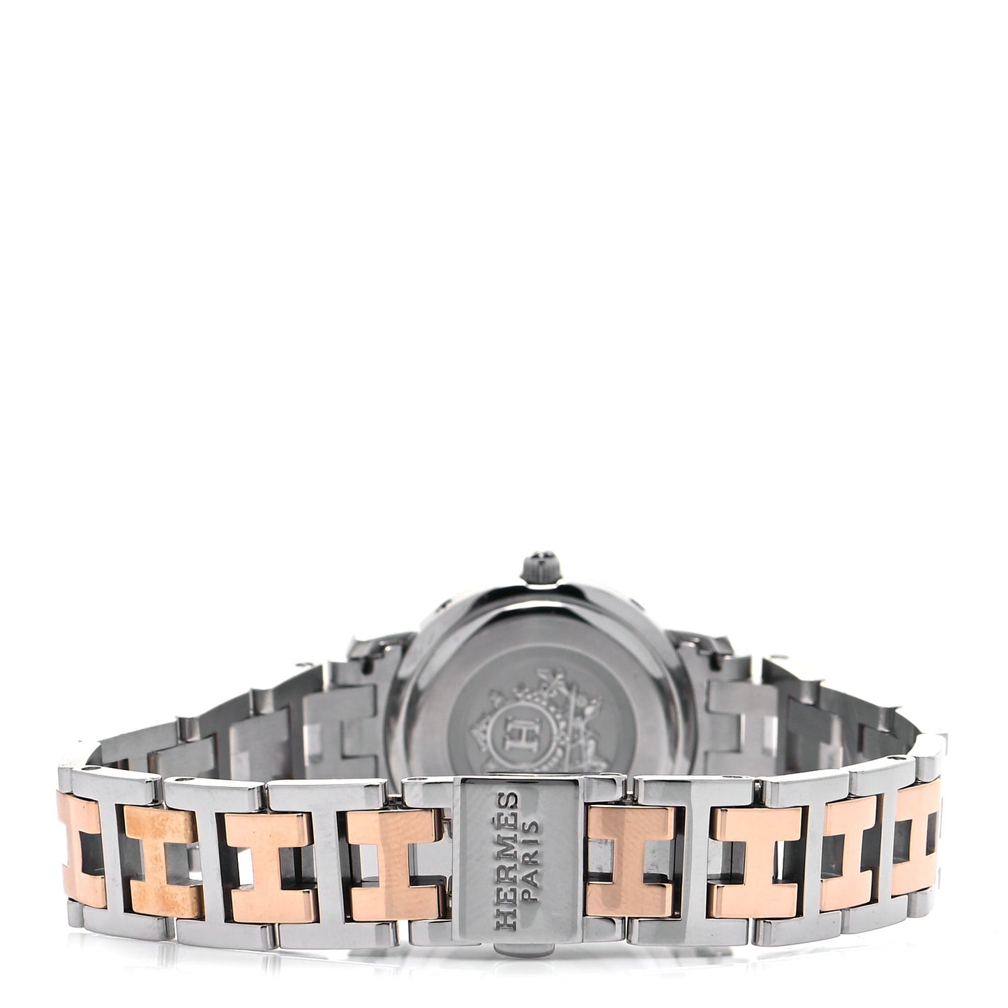 Stainless Steel Mother of Pearl 24mm Clipper Quartz Watch Rose Gold