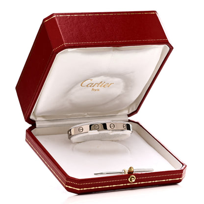 Cartier 18K White Gold LOVE Bracelet 16 5 of 5