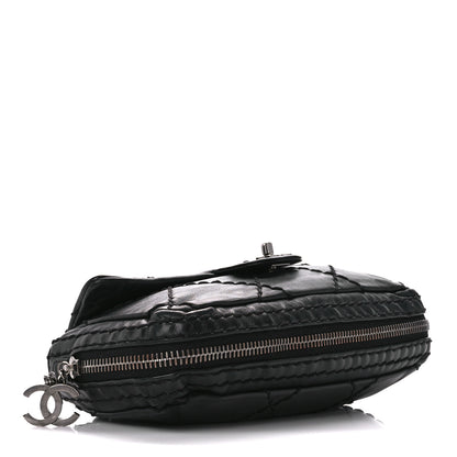 Chanel Calfskin Stitched Expandable Flap Black 4 of 12