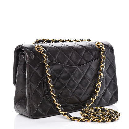 Chanel Lambskin Quilted Small Double Flap Black 4 of 16