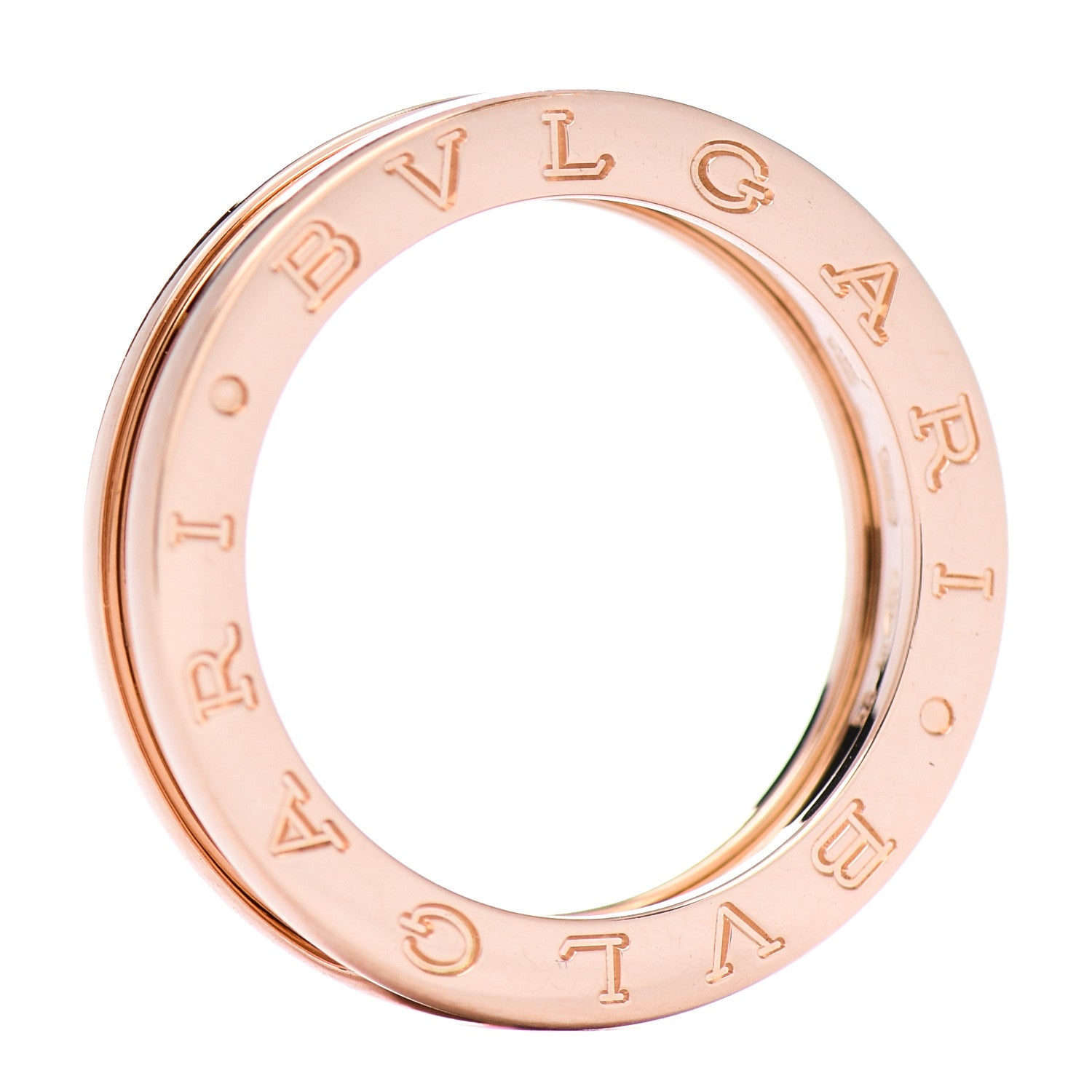 Bulgari 18K Rose Gold B.Zero1 One-Band Ring 56 7.5 4 of 5