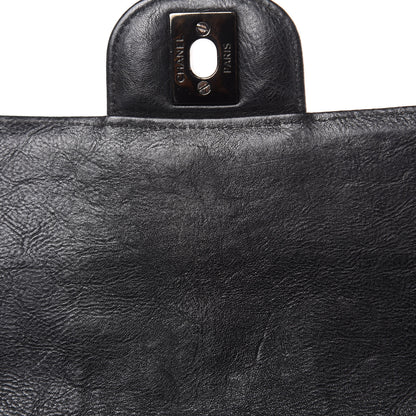 Chanel Crumpled Calfskin Quilted Mini Rectangular Flap So Black 14 of 15