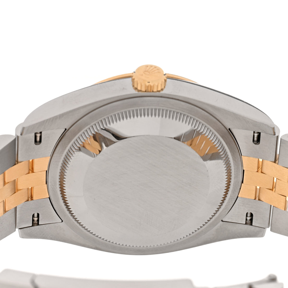 Stainless Steel 18K Yellow Gold 36mm Oyster Perpetual Wimbledon Datejust Watch Slate 126233
