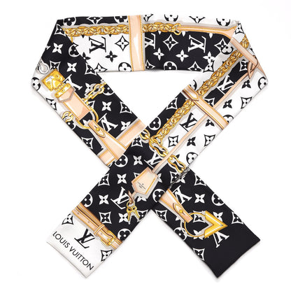 Louis Vuitton Silk Monogram Confidential Bandeau Black 1 of 5