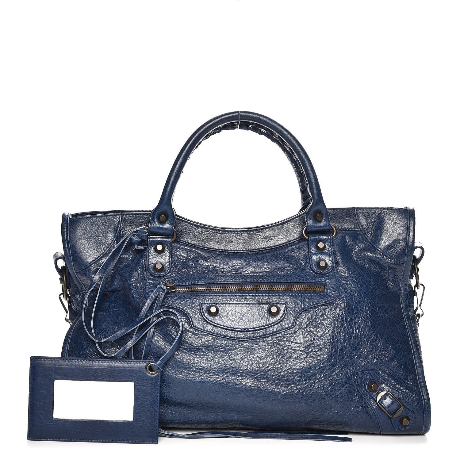 Balenciaga Agneau Classic Hardware City Bleu Mineral 1 of 8