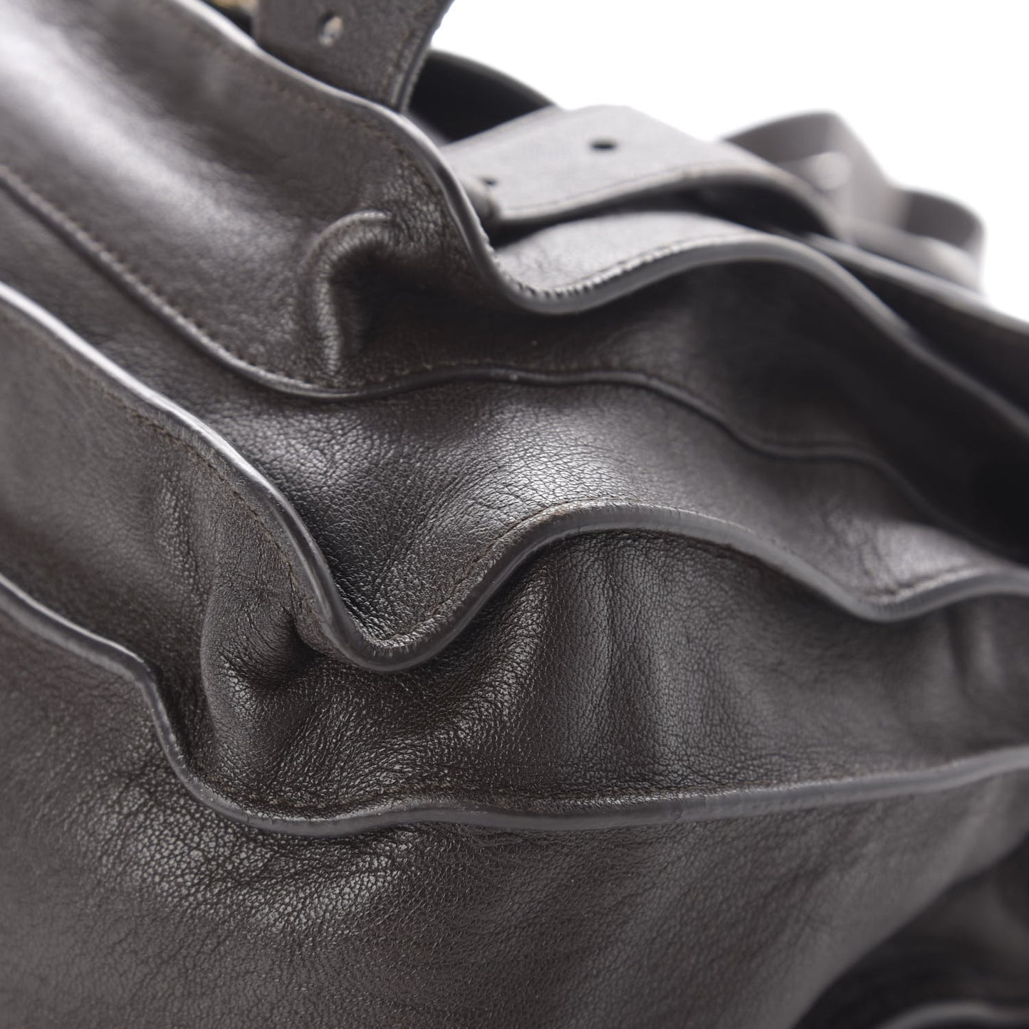 Lambskin Medium PS1 Satchel Dark Chocolate