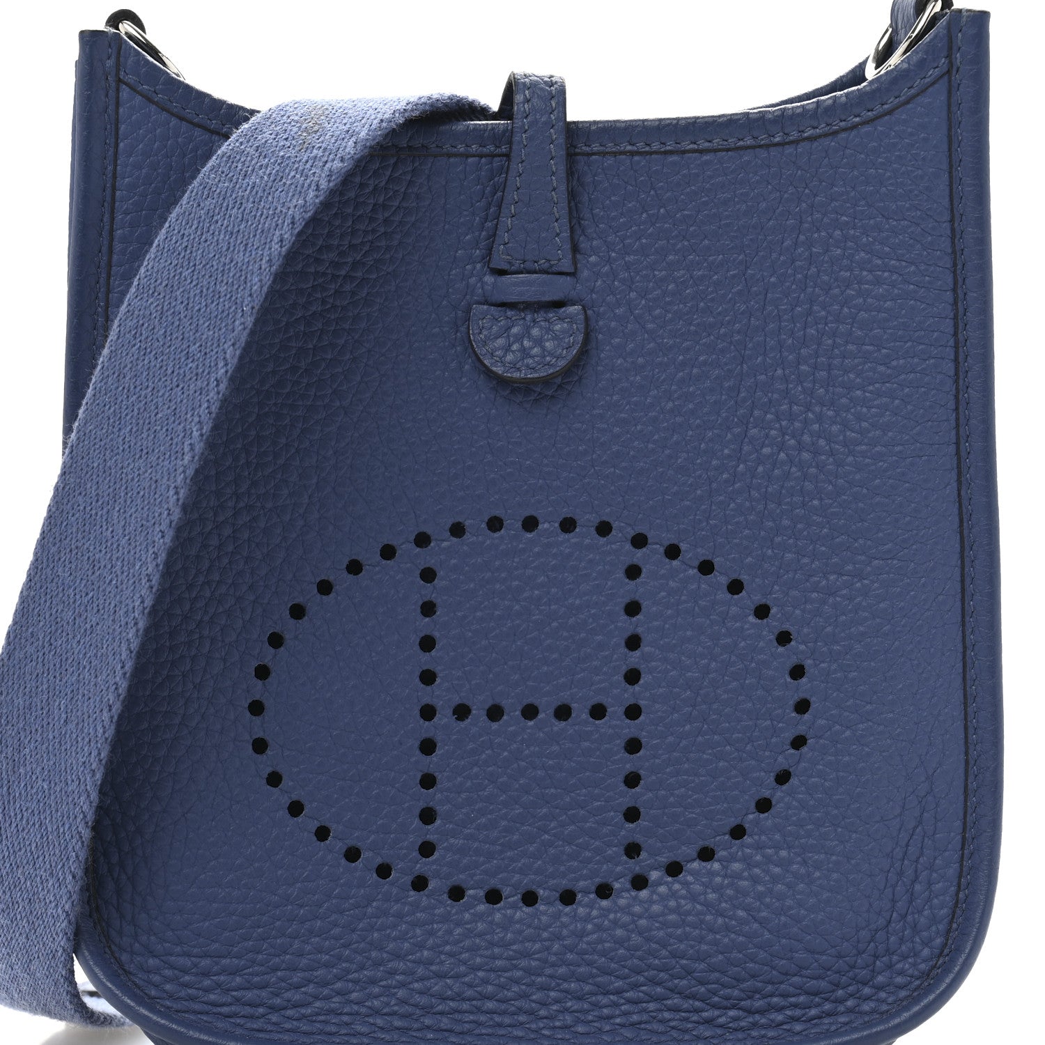 Hermes Taurillon Clemence Evelyne TPM Bleu Brighton 8 of 12