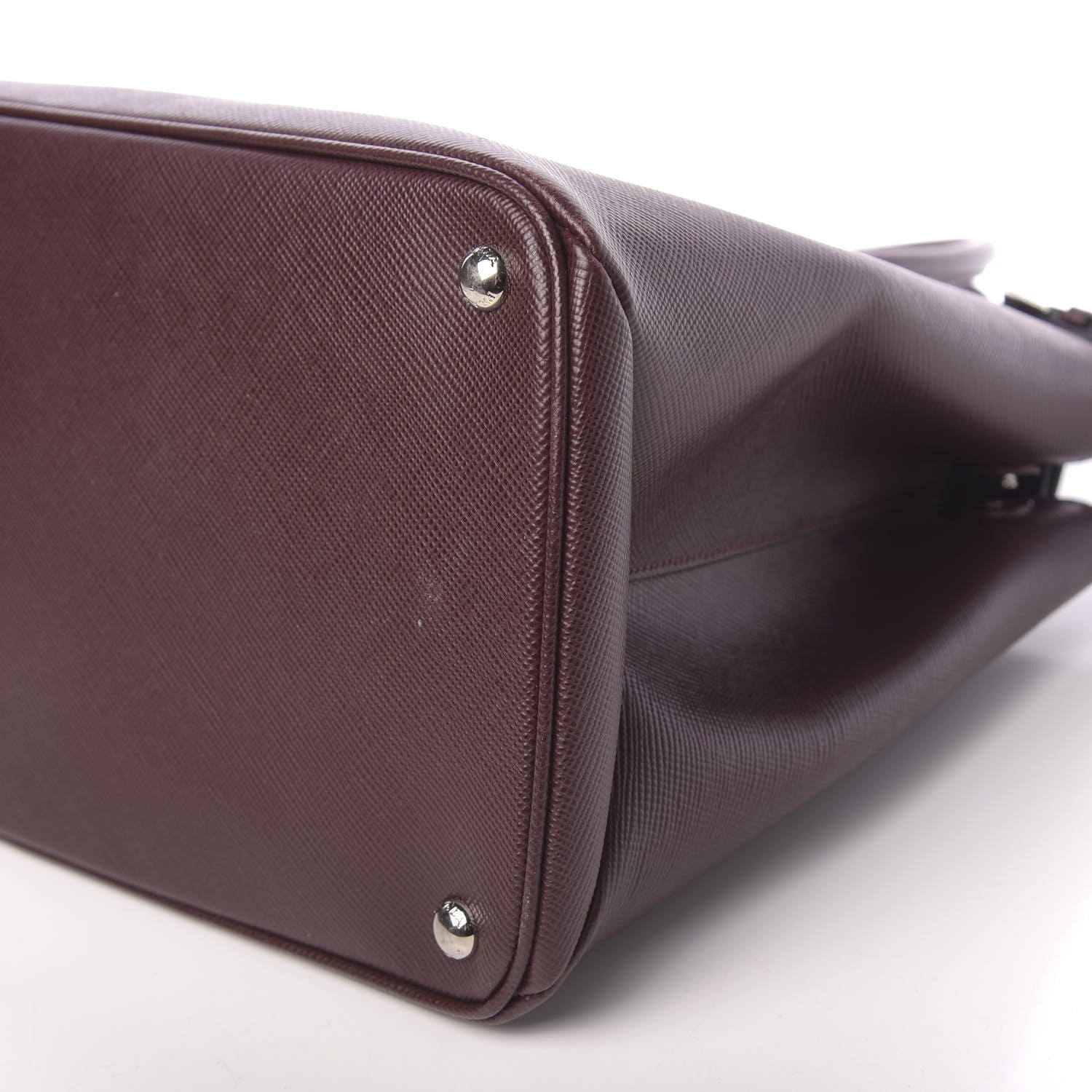 Prada Saffiano Cuir Twin Tote Granato 11 of 11