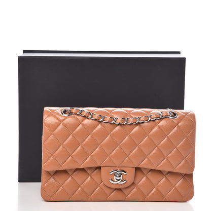 Chanel Caviar Quilted Medium Double Flap Light Brown 10 of 10