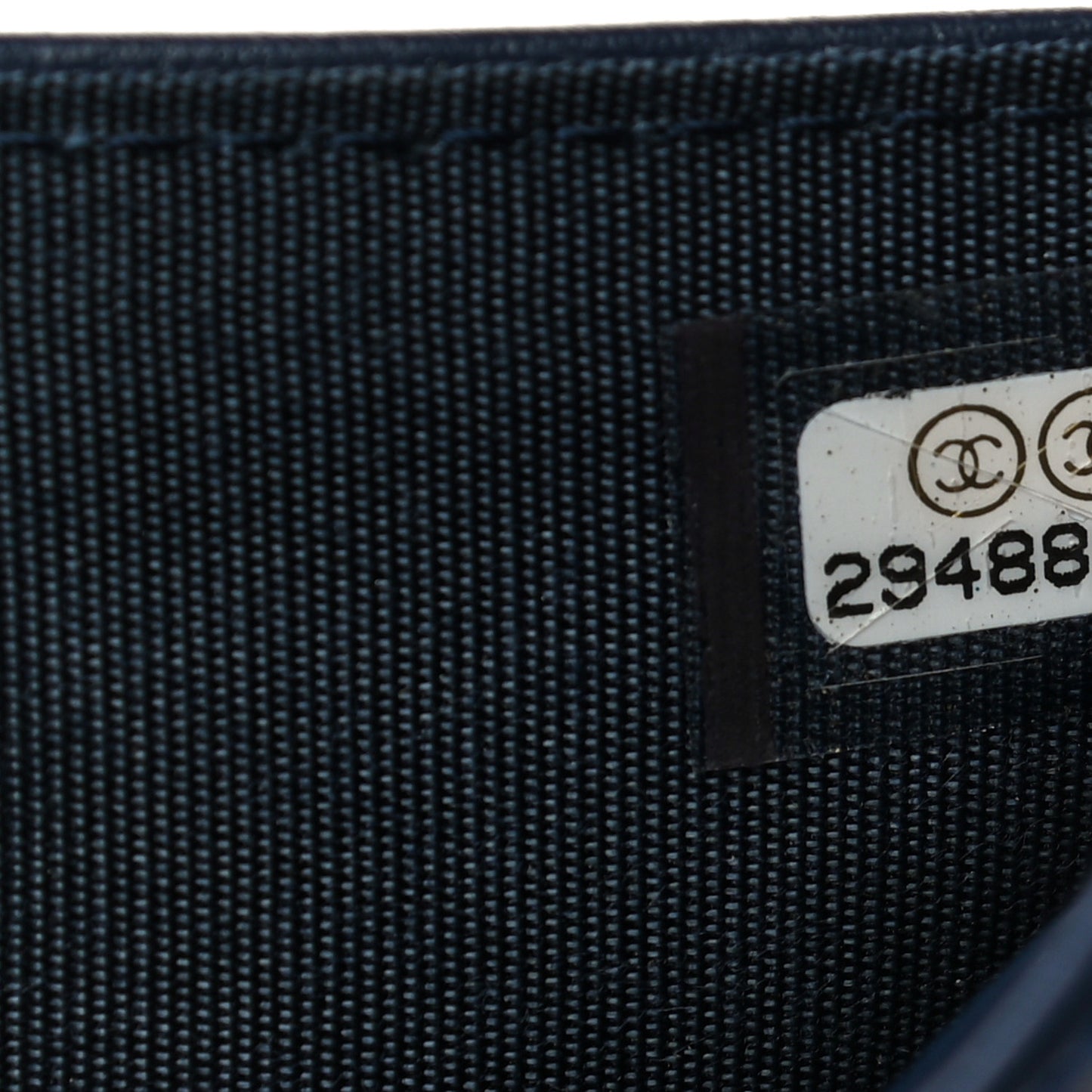 Caviar Quilted Compact Boy Wallet Blue