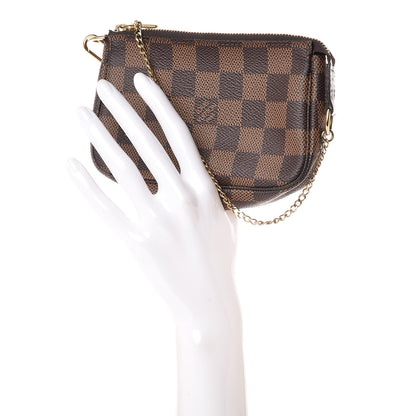 Louis Vuitton Damier Ebene Mini Pochette Accessories 2 of 9
