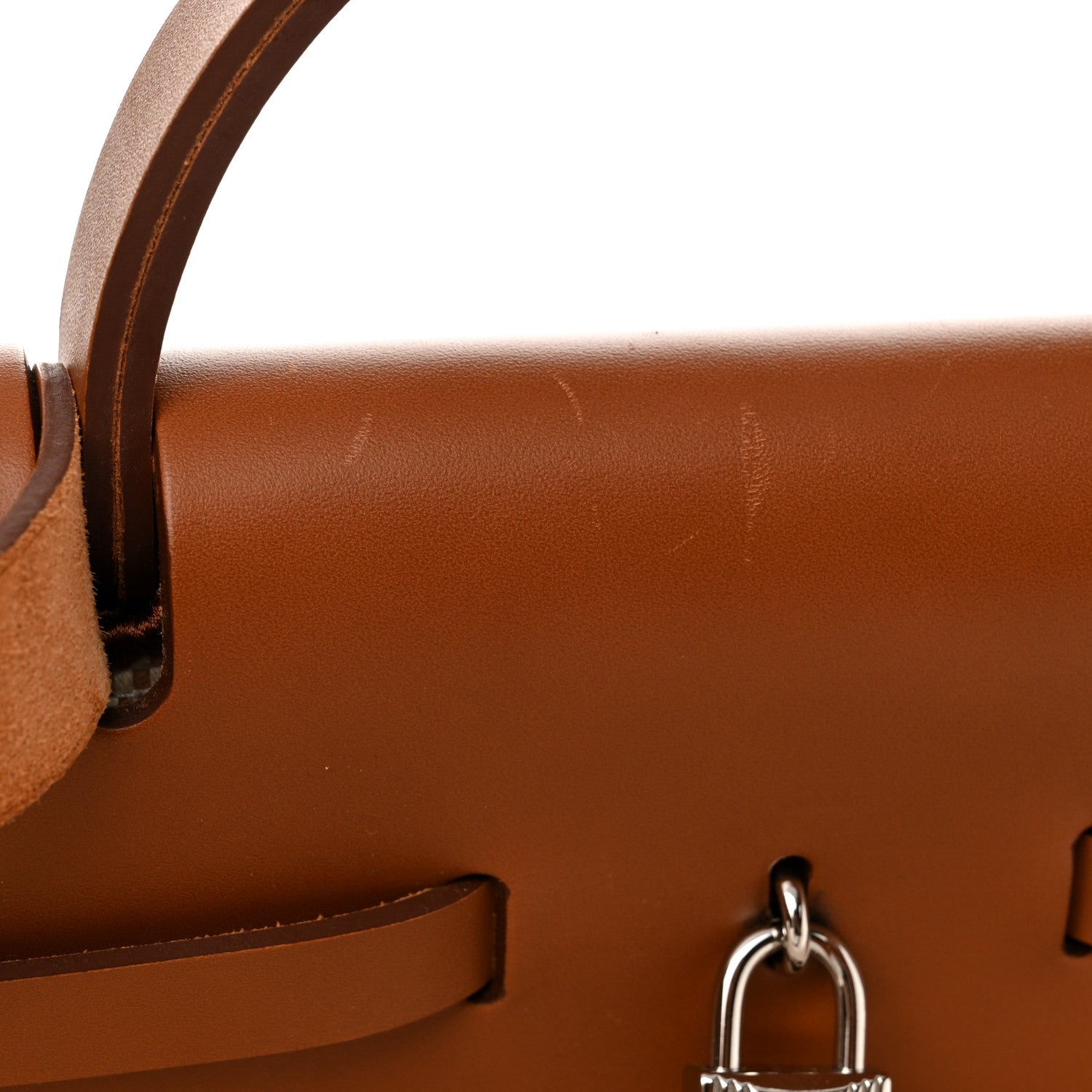 Hermes Criss Viking Vache Hunter Herbag Cabin Zip Retourne 50 Ecru Beige Naturel 13 of 17