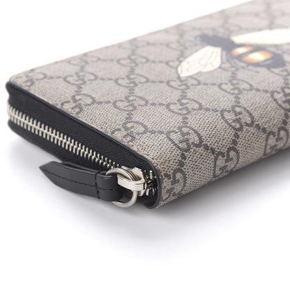 Gucci GG Supreme Monogram Bee Zip Around Wallet 6 of 10
