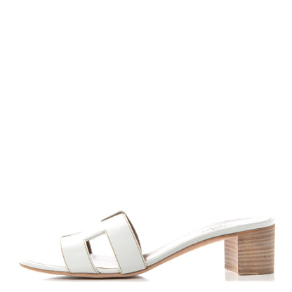 Hermes Calfskin Oasis Sandals 36.5 White 1 of 9