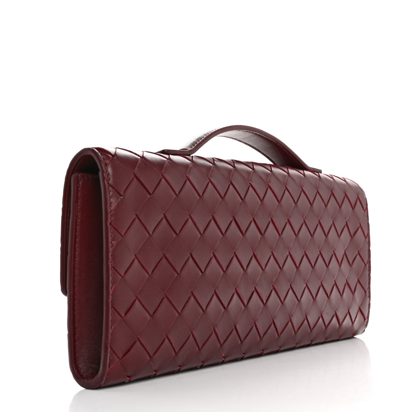 Nappa Intrecciato Long Andiamo Top Handle Clutch Barolo