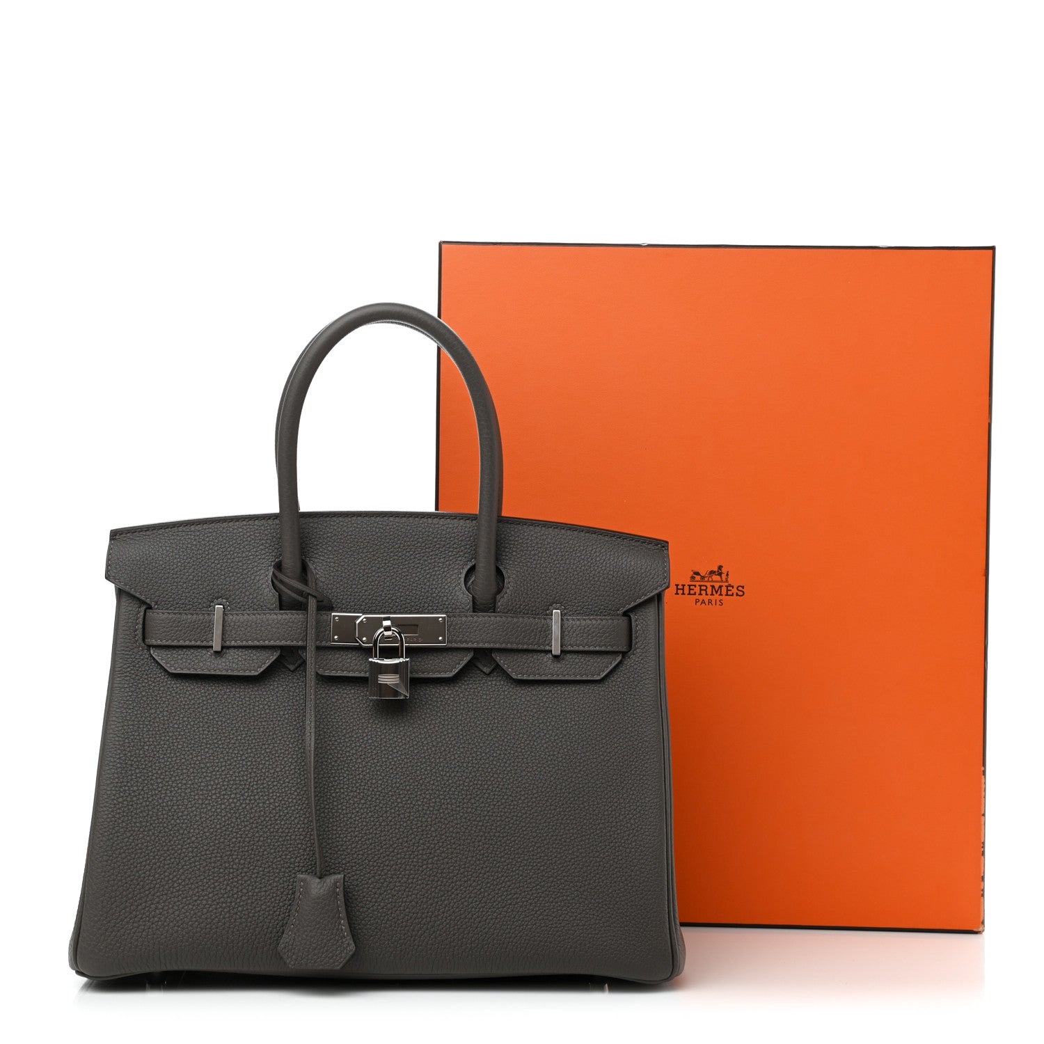 Hermes Togo Birkin 30 Etain 11 of 11