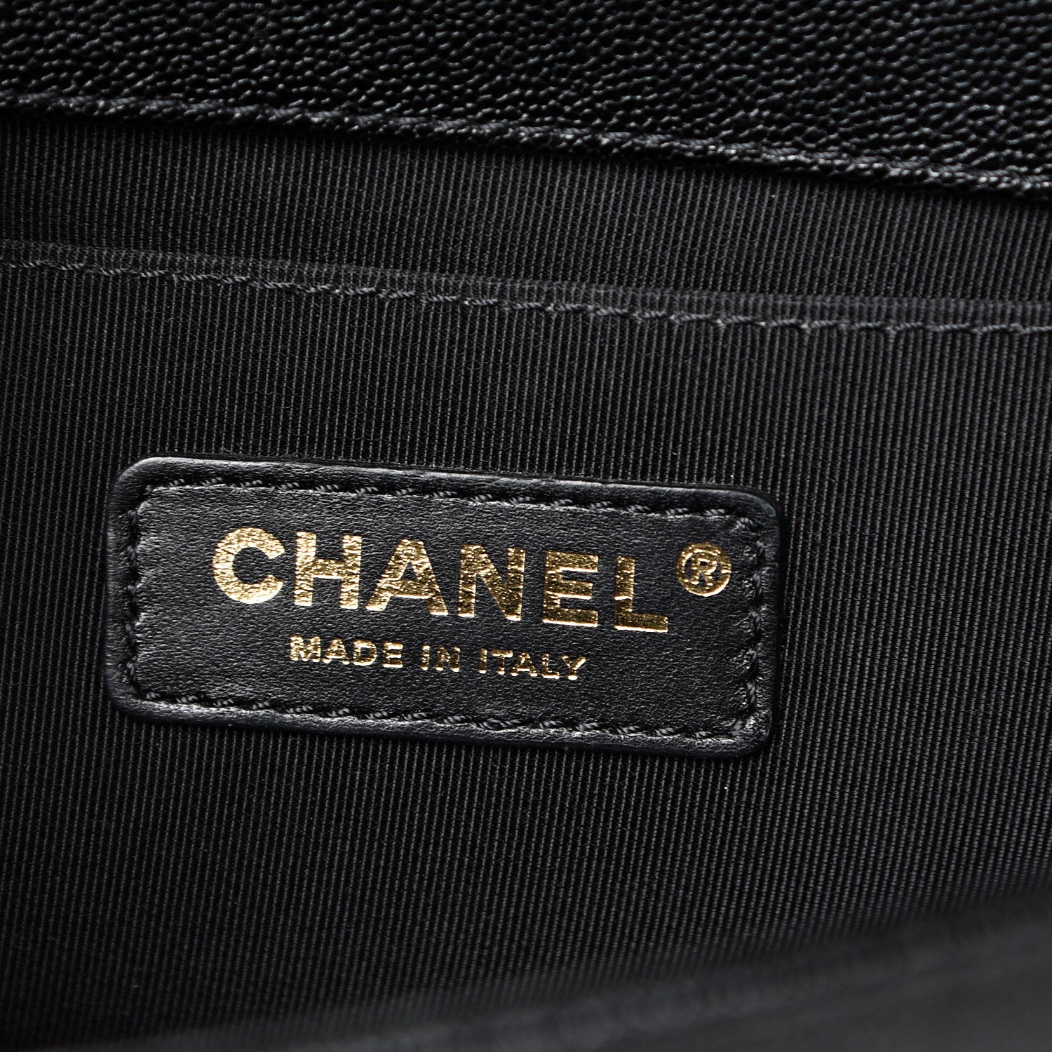 Chanel Iridescent Caviar Chevron Quilted Medium Boy Flap Black 5 of 11