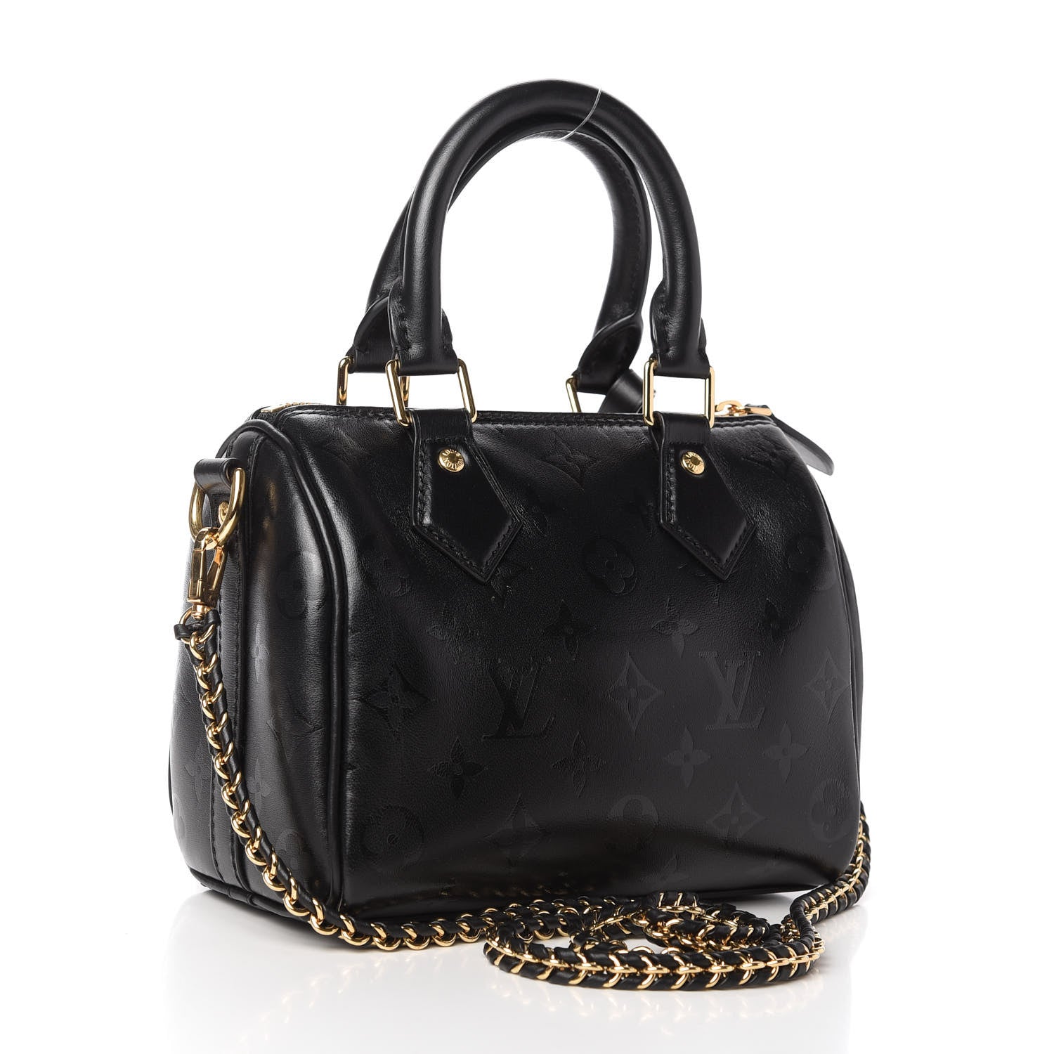 Louis Vuitton Monogram Ink Speedy BB Black 3 of 9