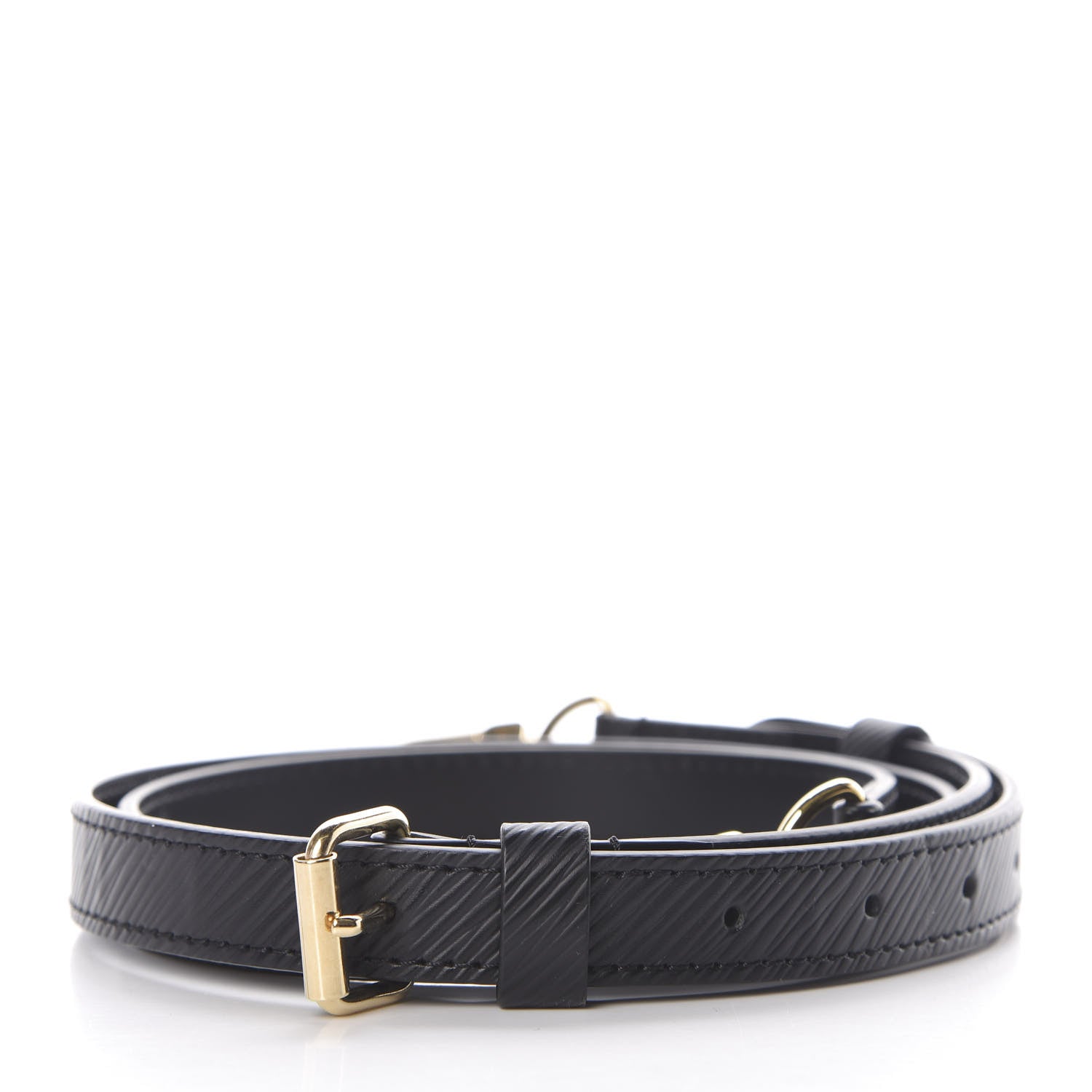 Louis Vuitton Epi 16mm Adjustable Shoulder Strap Black 2 of 4