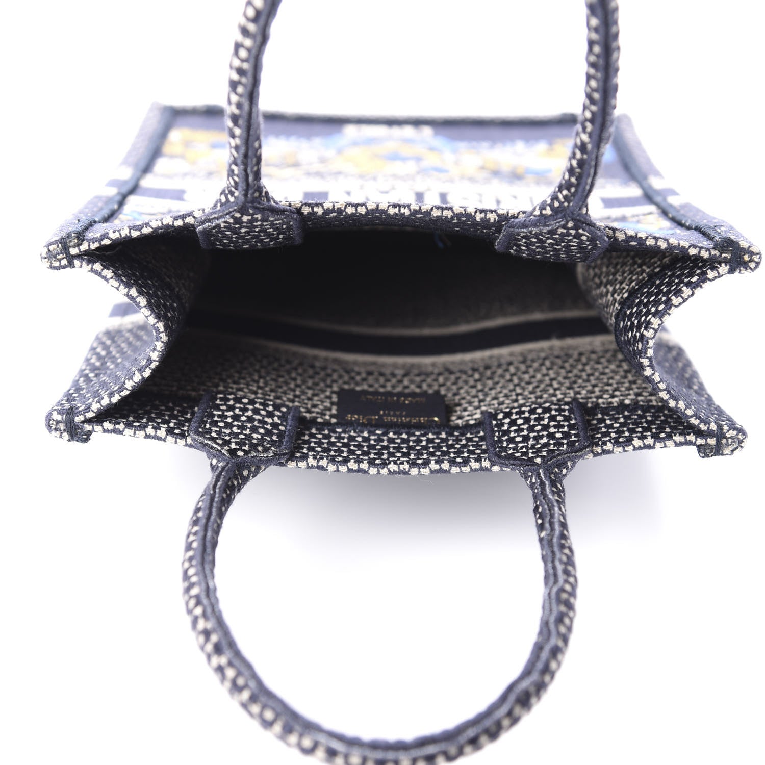 Christian Dior Canvas Embroidered Vertical L'Etoile Book Tote 5 of 10