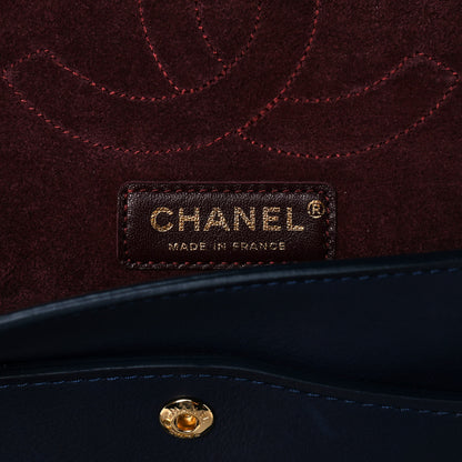 Chanel Calfskin Nude 2.55 Medals Reissue 226 Flap Navy 5 of 10