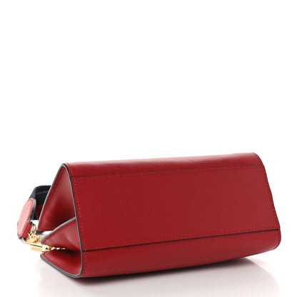 Gucci Nappa Bamboo Web Mini Nymphaea Top Handle Bag Hibiscus Red 4 of 15