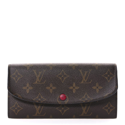 Louis Vuitton Monogram Emilie Wallet Fuchsia 1 of 7