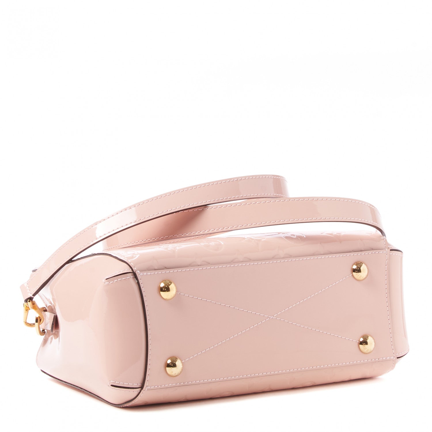 Louis Vuitton Vernis Montaigne BB Rose Ballerine 3 of 7