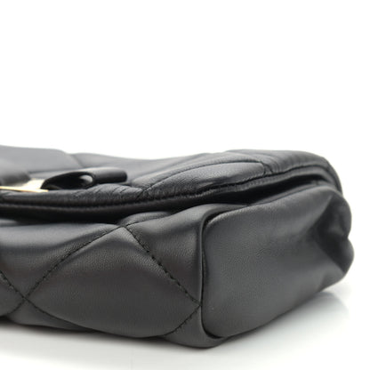 Salvatore Ferragamo Nappa Quilted Ginny Crossbody Black 9 of 10
