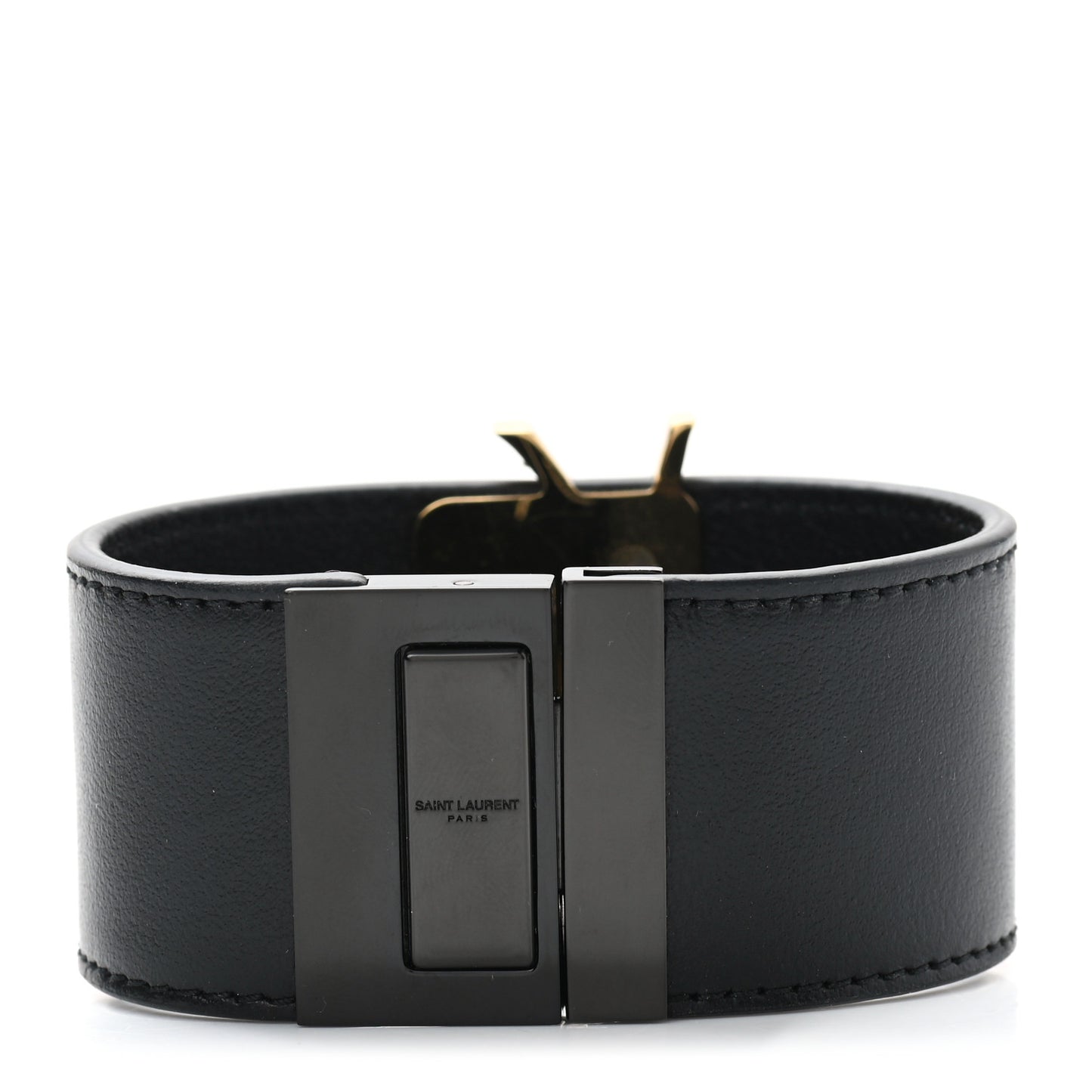 Calfskin Monogram Bracelet Black