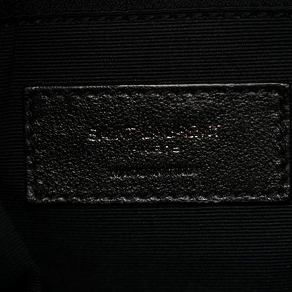 Saint Laurent Crinkled Calfskin Matelasse Monogram Medium Niki Chain Satchel Black 6 of 12