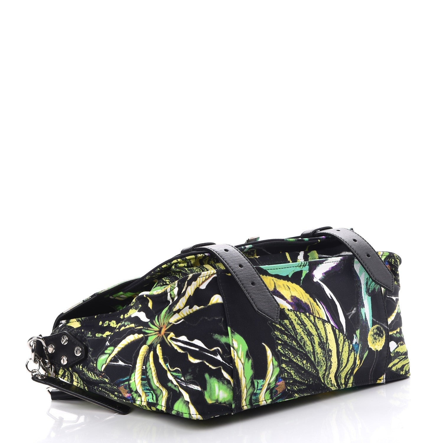 Proenza Schouler Nylon Tropical Printed Medium PS1 Satchel Black 4 of 10