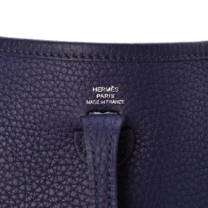 Hermes Taurillon Clemence Amazone Evelyne TPM Bleu Encre 6 of 11