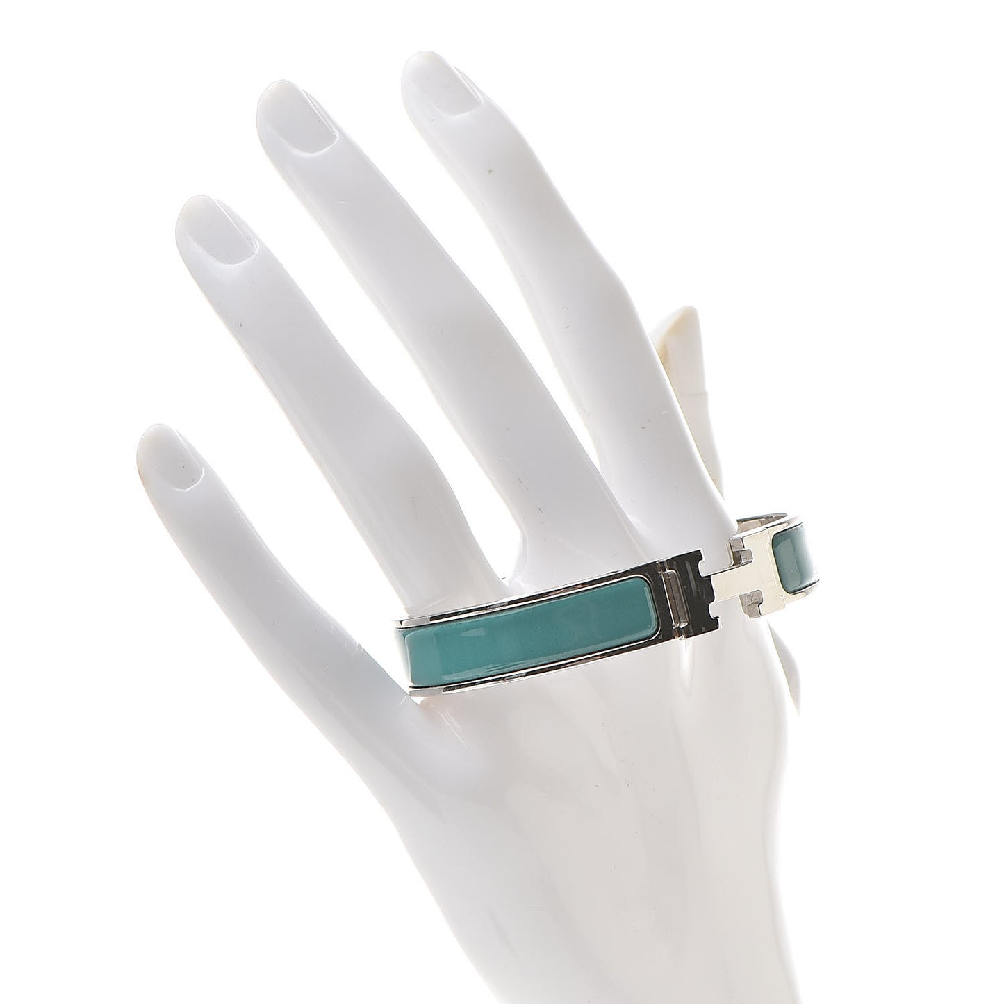 Enamel Narrow Clic Clac H Bracelet GM Emeraude