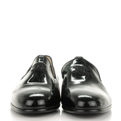 Chanel Patent CC Loafers 38.5 Black 2 of 9