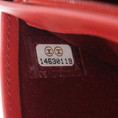 Chanel Lambskin Camellia Yen Wallet Red 7 of 8