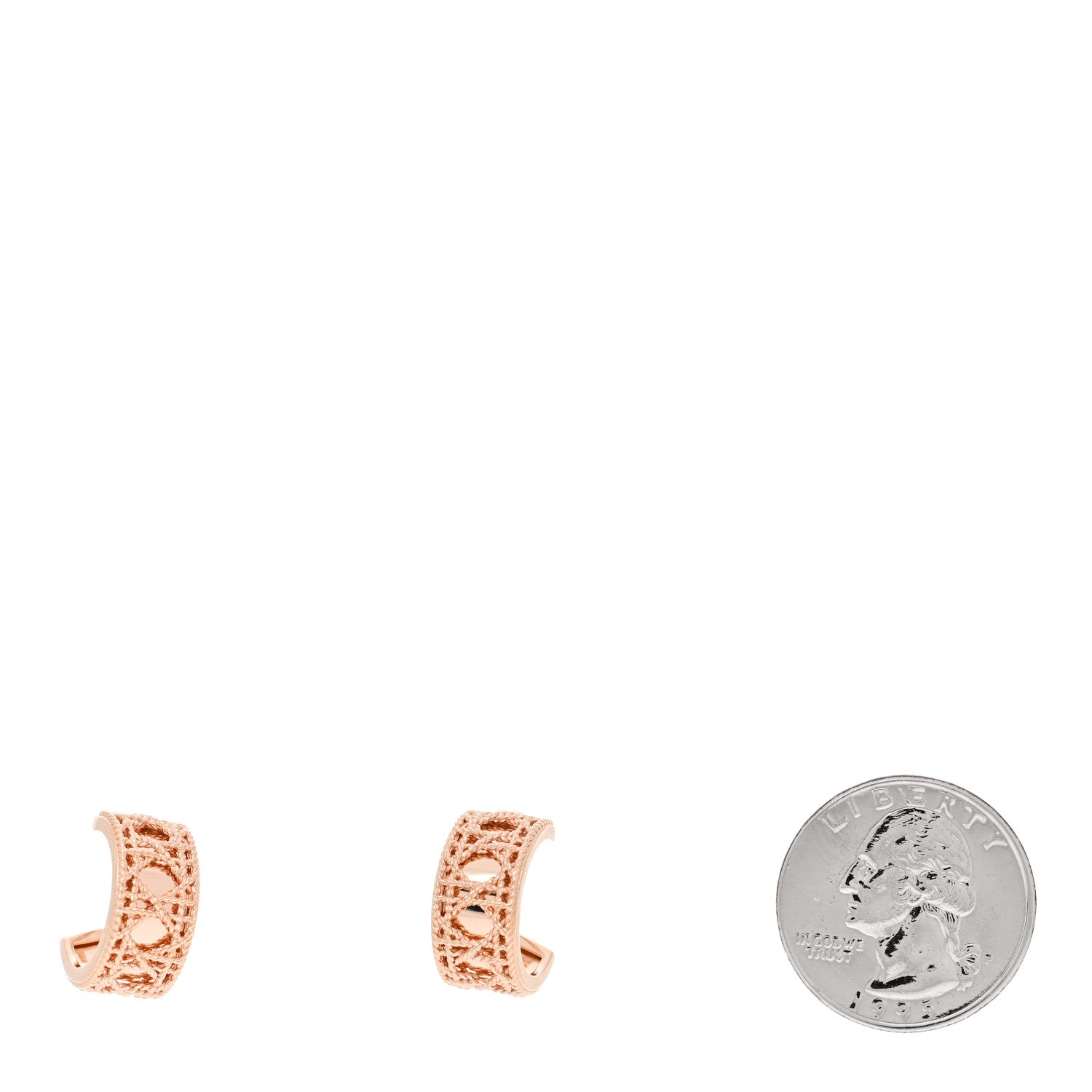 Christian Dior 18K Rose Gold My Dior Earrings 2 of 5