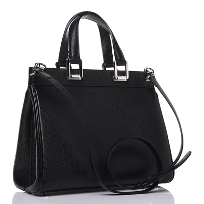 Gucci Grainy Calfskin Small Zumi Top Handle Bag Black 4 of 16
