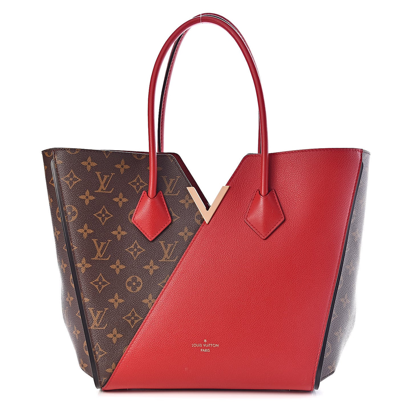 Calfskin Monogram Kimono Tote Cherry